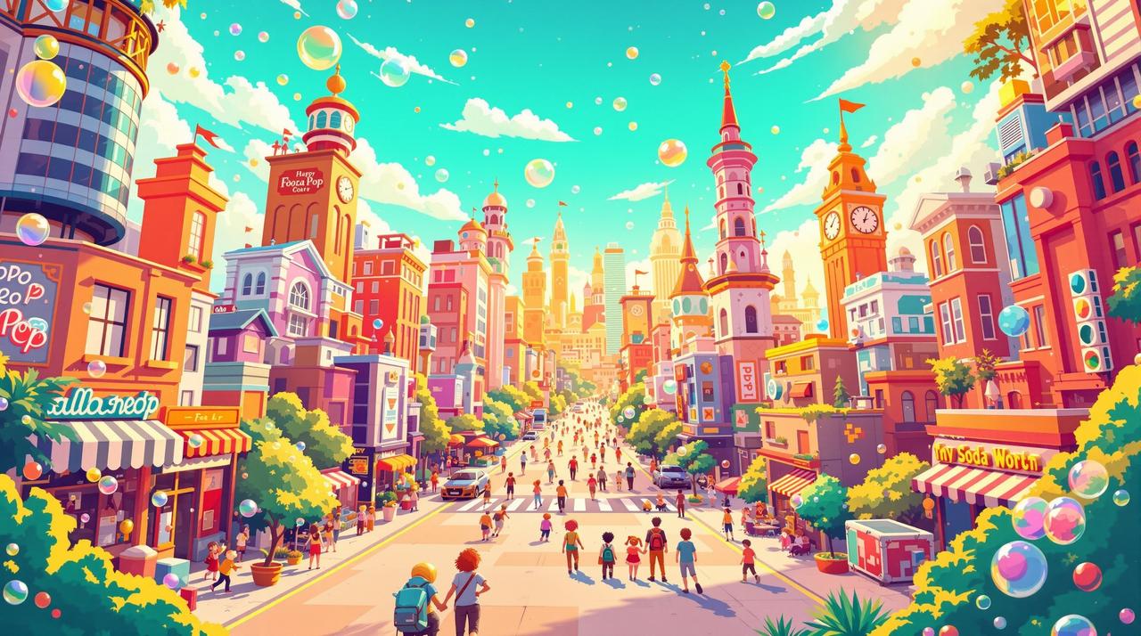 看短剧欢乐剧场背景 看短剧 - 冒着气泡的欢乐剧场,沙雕搞笑校园青春轻喜剧动漫短剧平台